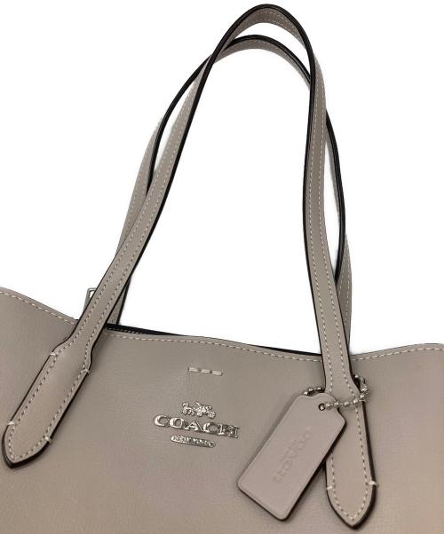 COACH（コーチ）COACH (コーチ) ハンドバッグ ライトグレーの古着・服飾アイテム