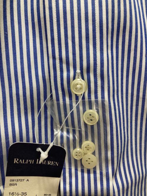 RALPH LAUREN（ラルフローレン）RALPH LAUREN (ラルフローレン) ロング丈ストライプシャツ/yarmouth ブルー サイズ:1 未使用品の古着・服飾アイテム