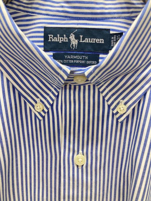 RALPH LAUREN（ラルフローレン）RALPH LAUREN (ラルフローレン) ロング丈ストライプシャツ/yarmouth ブルー サイズ:1 未使用品の古着・服飾アイテム
