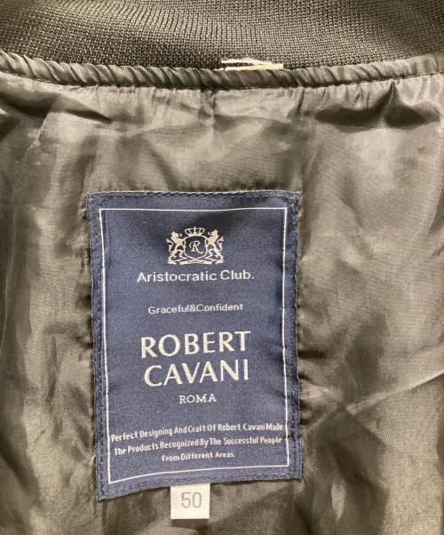 ROBERT CAVANI（ロベルトカバーニ）ROBERT CAVANI (ロベルトカバーニ) M&M's レーシングジャケット ブラック サイズ:50の古着・服飾アイテム