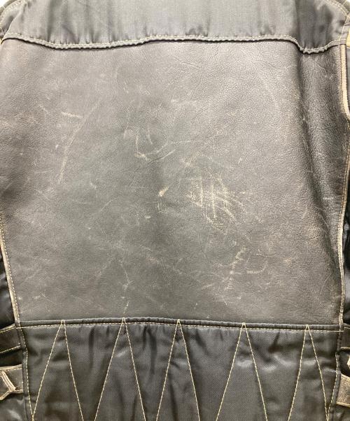 HARLEY-DAVIDSON（ハーレーダビッドソン）HARLEY-DAVIDSON (ハーレーダビッドソン) ロゴ袖レザーライダースジャケット ブラック サイズ:Lの古着・服飾アイテム