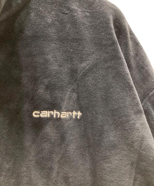 CarHartt（カーハート）CarHartt (カーハート) ベロアハーフジップトップス ネイビー サイズ:Lの古着・服飾アイテム