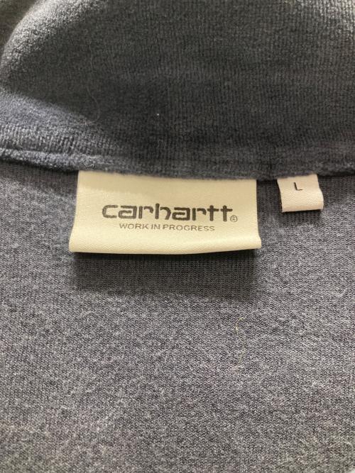 CarHartt（カーハート）CarHartt (カーハート) ベロアハーフジップトップス ネイビー サイズ:Lの古着・服飾アイテム