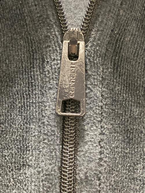 CarHartt（カーハート）CarHartt (カーハート) ベロアハーフジップトップス ネイビー サイズ:Lの古着・服飾アイテム