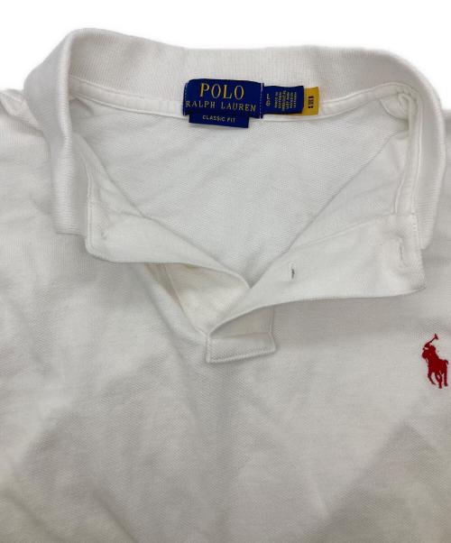 POLO RALPH LAUREN（ポロ・ラルフローレン）POLO RALPH LAUREN (ポロ・ラルフローレン) ポロシャツ ホワイト サイズ:Lの古着・服飾アイテム