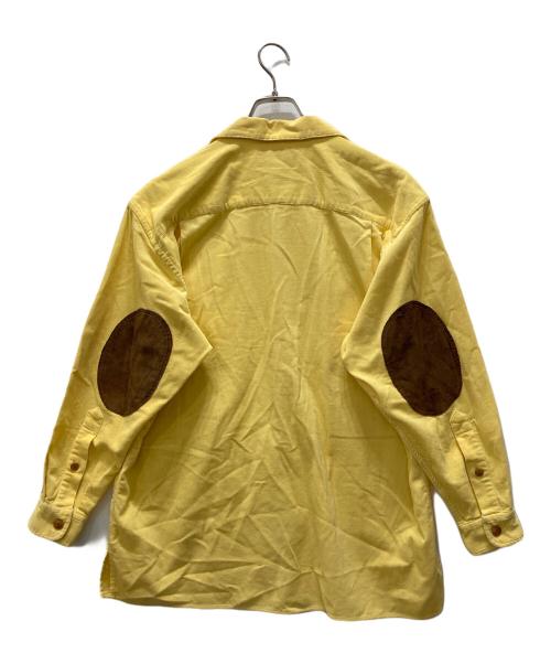 RALPH LAUREN COUNTRY（ラルフローレンカントリー）RALPH LAUREN COUNTRY (ラルフローレンカントリー) エルボーパッチ コーデュロイシャツ イエロー サイズ:Mの古着・服飾アイテム