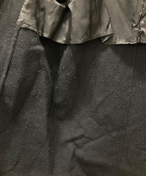 ANAYI（アナイ）ANAYI (アナイ) チェックリバーショールカラーコート ブラック サイズ:36の古着・服飾アイテム
