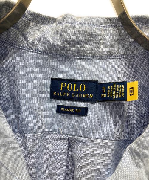 POLO RALPH LAUREN（ポロ・ラルフローレン）POLO RALPH LAUREN (ポロ・ラルフローレン) 半袖シャツ スカイブルー サイズ:XSの古着・服飾アイテム