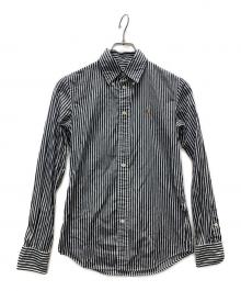 RALPH LAUREN（ラルフローレン）の古着「ストライプシャツ」｜ブラック