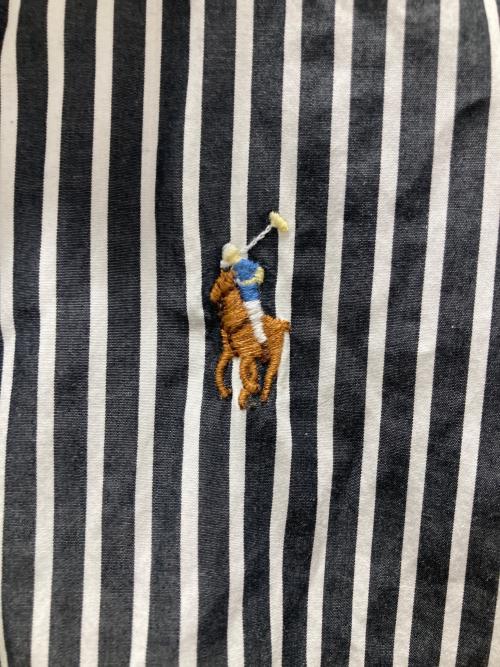 RALPH LAUREN（ラルフローレン）RALPH LAUREN (ラルフローレン) ストライプシャツ ブラックの古着・服飾アイテム