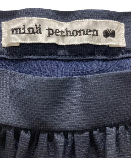 mina perhonen（ミナ ペルホネン）mina perhonen (ミナ ペルホネン) floraleaf ティアードスカート ネイビー サイズ:36の古着・服飾アイテム