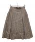 ANAYI (アナイ) ボックスプリーツスカート ブラウン サイズ:36：6000円