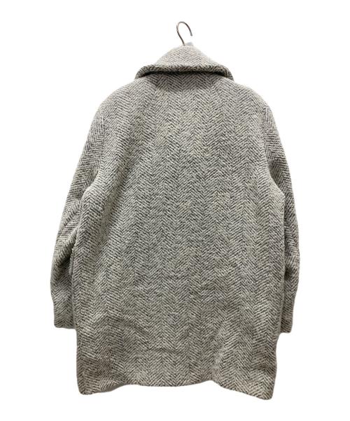 Comptoir des Cotonniers（コントワー・デ・コトニエ）Comptoir des Cotonniers (コントワー・デ・コトニエ) ウールツィードミドルコート/MANTECO グレー サイズ:7の古着・服飾アイテム