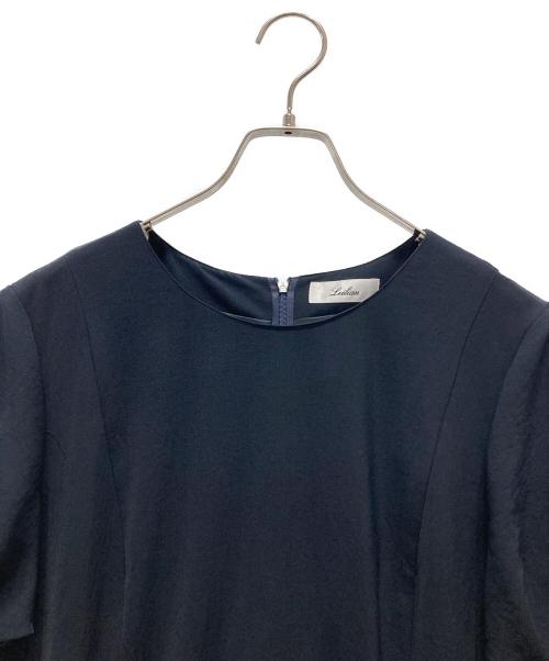 Leilian（レリアン）Leilian (レリアン) 洗えるフェミニンワンピース ブラック サイズ:17+の古着・服飾アイテム