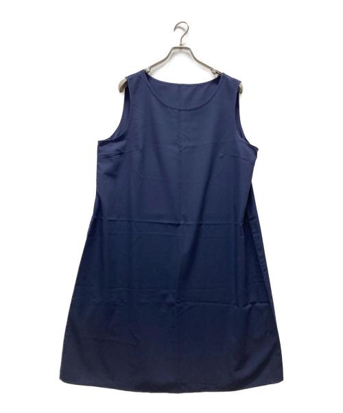 Leilian（レリアン）Leilian (レリアン) プリント半袖ワンピース ネイビー サイズ:17+の古着・服飾アイテム