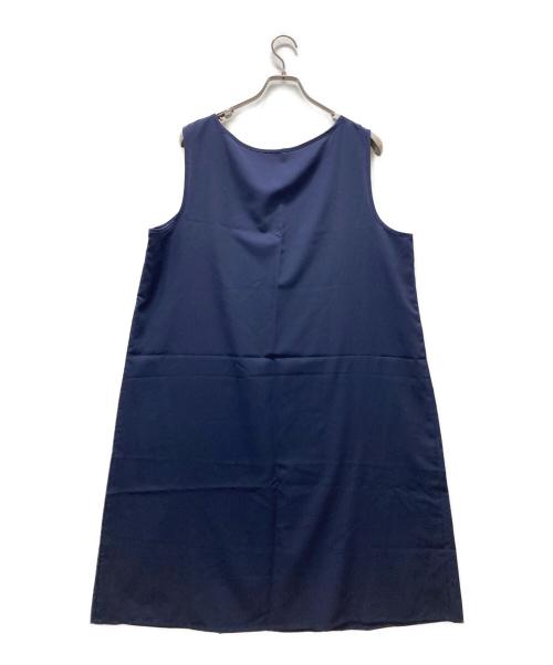 Leilian（レリアン）Leilian (レリアン) プリント半袖ワンピース ネイビー サイズ:17+の古着・服飾アイテム