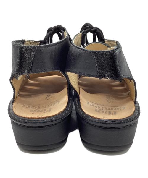Finn Comfort（フィンコンフォート）Finn Comfort (フィンコンフォート) MALAGA/レザーサンダル ブラック サイズ:38Dの古着・服飾アイテム