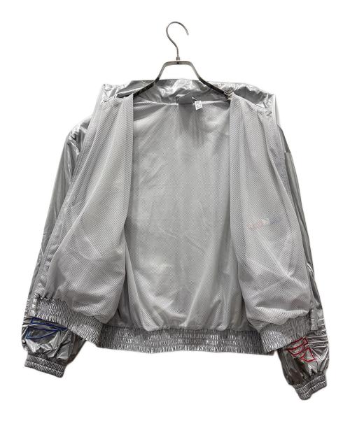 adidas（アディダス）adidas (アディダス) メタリックトラックジャケット シルバー サイズ:Sの古着・服飾アイテム