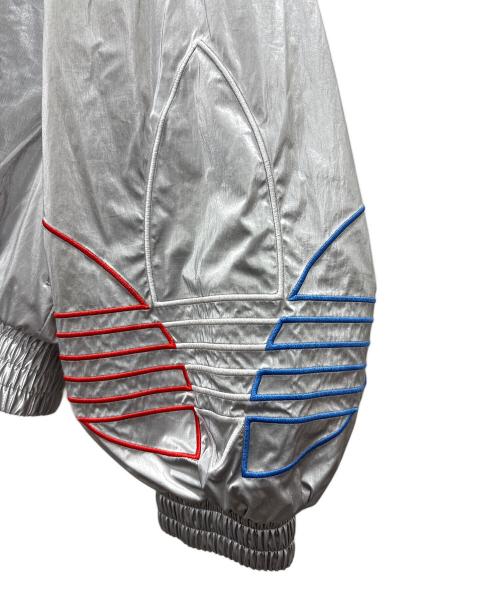 adidas（アディダス）adidas (アディダス) メタリックトラックジャケット シルバー サイズ:Sの古着・服飾アイテム