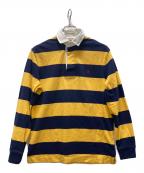 POLO RALPH LAURENポロ・ラルフローレン）の古着「ラガーシャツ」｜イエロー×ネイビー