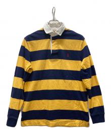 POLO RALPH LAUREN（ポロ・ラルフローレン）の古着「ラガーシャツ」｜イエロー×ネイビー