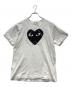 PLAY COMME des GARCONS（プレイコムデギャルソン）の古着「スタッズ付きハートロゴTシャツ」｜ホワイト