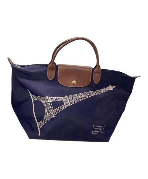 LONGCHAMP（ロンシャン）LONGCHAMP (ロンシャン) トートバッグ/エッフェル塔 パープルの古着・服飾アイテム