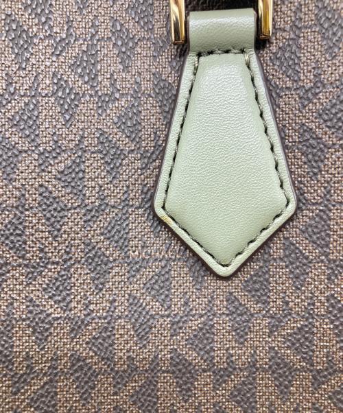 MICHAEL KORS（マイケルコース）MICHAEL KORS (マイケルコース) ハンドバッグ ブラウン×グリーンの古着・服飾アイテム