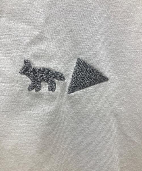 maison kitsune（メゾンキツネ）MAISON KITSUNE (メゾンキツネ) and wander (アンドワンダー) DRY Cotton T-shirt ホワイト サイズ:4の古着・服飾アイテム