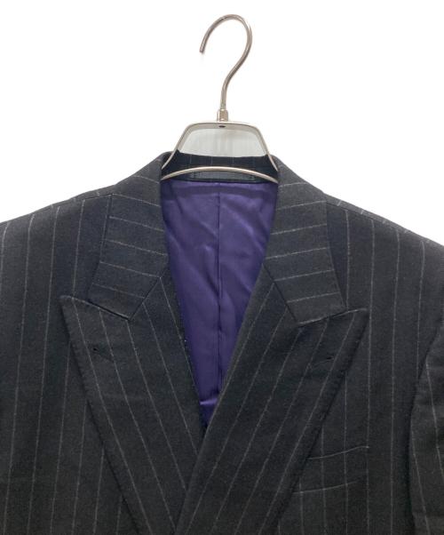 Paul Smith London（ポールスミスロンドン）Paul Smith London (ポールスミスロンドン) ゼニア生地ダブル セットアップスーツ ダークグレー サイズ:Lの古着・服飾アイテム