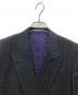 中古・古着 Paul Smith London (ポールスミスロンドン) ゼニア生地ダブル セットアップスーツ ダークグレー サイズ:L：18000円