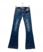 Cook jeansクックジーンズ）の古着「ブーツカットデニムパンツ/Y2K」｜ブルー
