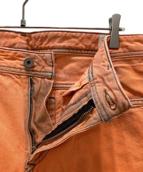 DIESEL（ディーゼル）DIESEL (ディーゼル) ダメージ加工スキニーデニムパンツ オレンジ サイズ:32の古着・服飾アイテム