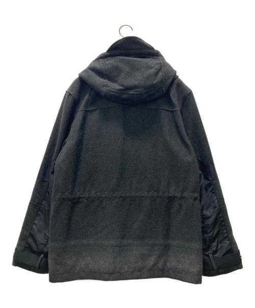 ARMANI EXCHANGE（アルマーニ エクスチェンジ）ARMANI EXCHANGE (アルマーニ エクスチェンジ) ナイロン切替フーデッドコート グレー サイズ:Mの古着・服飾アイテム