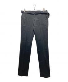 Jean Paul Gaultier homme（ジャンポールゴルチェオム）の古着「ベルト付スキニースラックス」｜ブラック