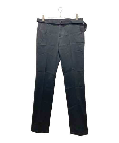 Jean Paul Gaultier homme（ジャンポールゴルチェオム）Jean Paul Gaultier homme (ジャンポールゴルチェオム) ベルト付スキニースラックス ブラック サイズ:50の古着・服飾アイテム