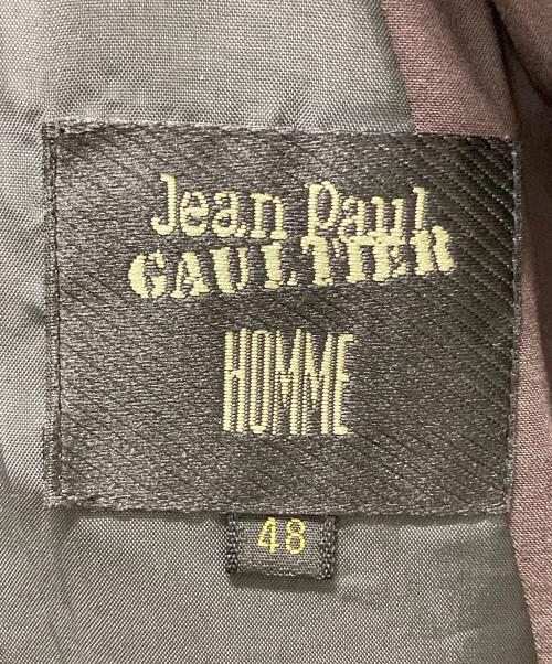 Jean Paul Gaultier homme（ジャンポールゴルチェオム）Jean Paul GAULTIER HOMME (ジャンポールゴルチェオム) ラップデザインロングトレンチコート ブラウン サイズ:48の古着・服飾アイテム