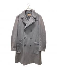 GALLIANO（ガリアーノ）の古着「ニュースペーパーライナーロングコート」｜グレー