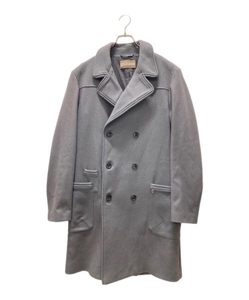 GALLIANO（ガリアーノ）GALLIANO (ガリアーノ) ニュースペーパーライナーロングコート グレー サイズ:34の古着・服飾アイテム