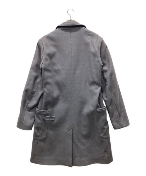 GALLIANO（ガリアーノ）GALLIANO (ガリアーノ) ニュースペーパーライナーロングコート グレー サイズ:34の古着・服飾アイテム