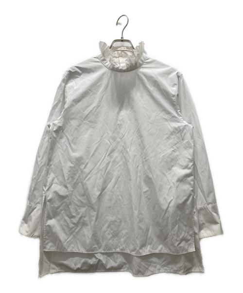 ADORE（アドーア）ADORE (アドーア) クリアコンパクトブラウス ホワイト サイズ:38の古着・服飾アイテム