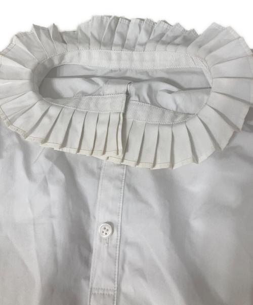 ADORE（アドーア）ADORE (アドーア) クリアコンパクトブラウス ホワイト サイズ:38の古着・服飾アイテム