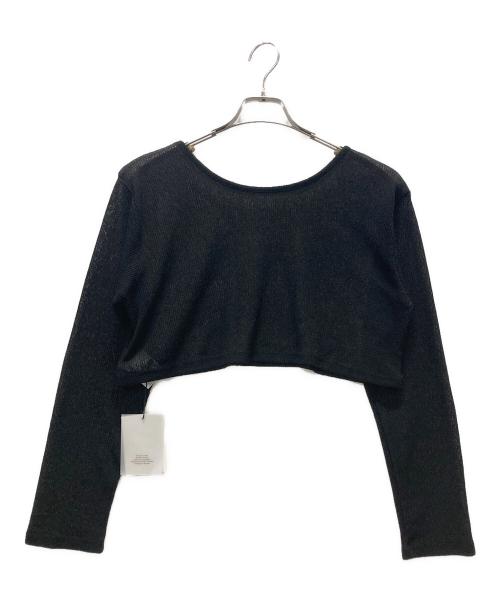 OHOTORO（オオトロ）OHOTORO (オオトロ) クロップドニット ブラック サイズ:表記無し 未使用品の古着・服飾アイテム