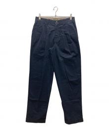 DOCKERS（ドッカーズ）の古着「タックパンツ」｜ネイビー