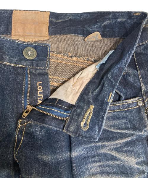 LOLITA JEANS（ロリータジーンズ）LOLITA JEANS (ロリータジーンズ) 奈良美智コラボ デニムパンツ/Y2K ブルー サイズ:XSの古着・服飾アイテム