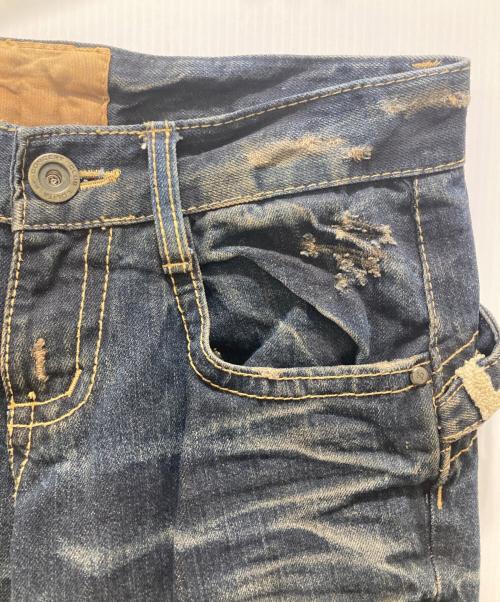 LOLITA JEANS（ロリータジーンズ）LOLITA JEANS (ロリータジーンズ) 奈良美智コラボ デニムパンツ/Y2K ブルー サイズ:XSの古着・服飾アイテム