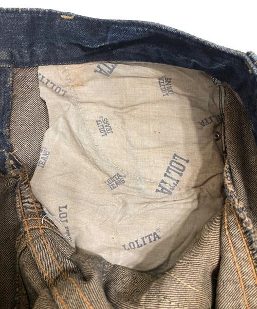 LOLITA JEANS（ロリータジーンズ）LOLITA JEANS (ロリータジーンズ) 奈良美智コラボ デニムパンツ/Y2K ブルー サイズ:XSの古着・服飾アイテム