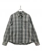 stussyステューシー）の古着「Beach Plaid Shirt」｜グレー