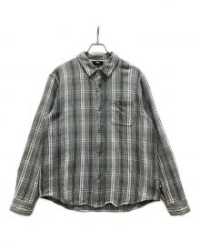 stussy（ステューシー）の古着「Beach Plaid Shirt」｜グレー