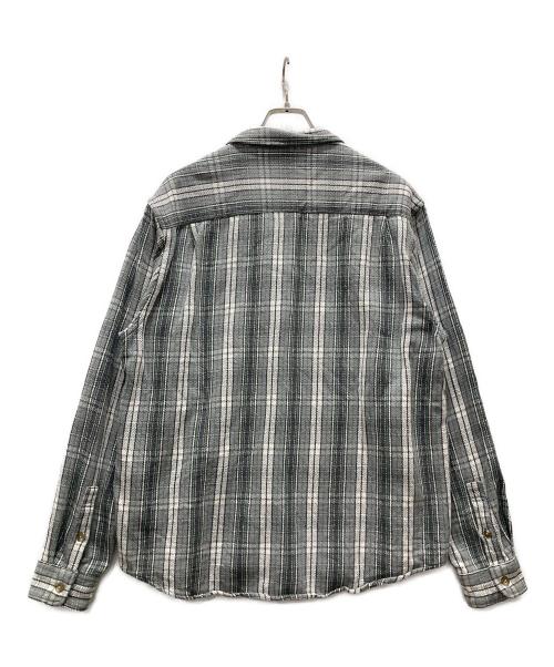 stussy（ステューシー）stussy (ステューシー) Beach Plaid Shirt グレー サイズ:Mの古着・服飾アイテム
